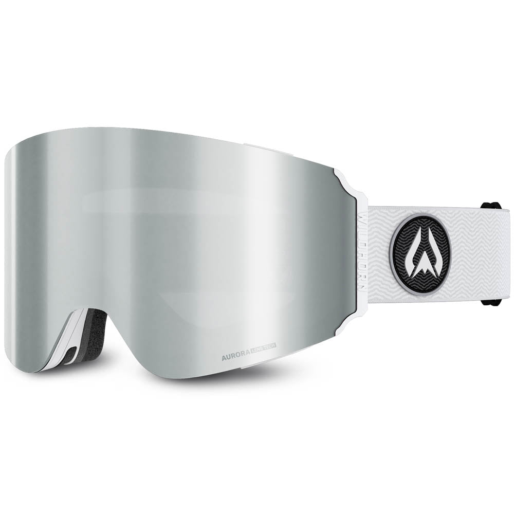 best spherical ski goggles Roca Pro L Cylindrical Snow Goggle (GARAGE SALE) Arctic White Silver