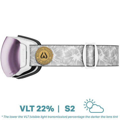 White Purple Haze Tie-Dye / Silver