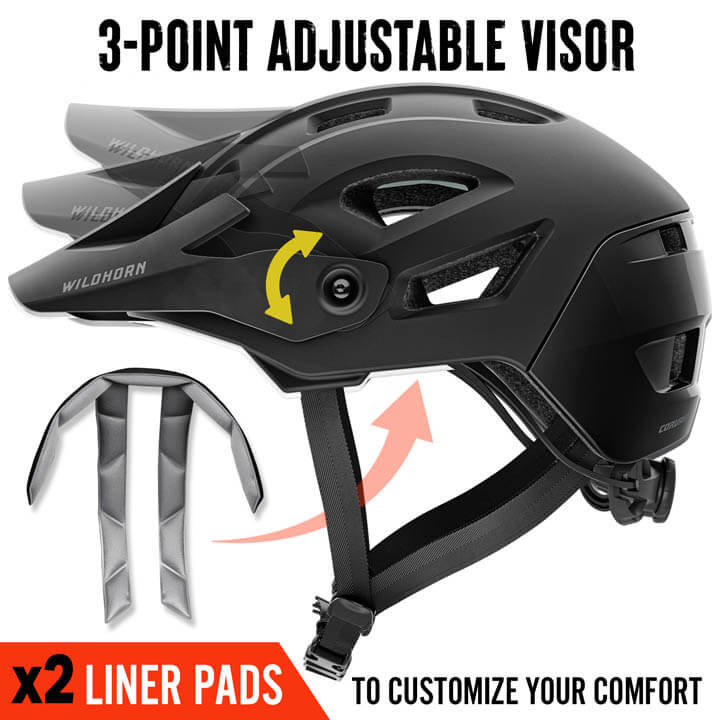 best bike helmet with visor Cycling Magnetic Uses strong gripper elastic instead of adhesive Velcro The Best Bike Helmets 2025:
