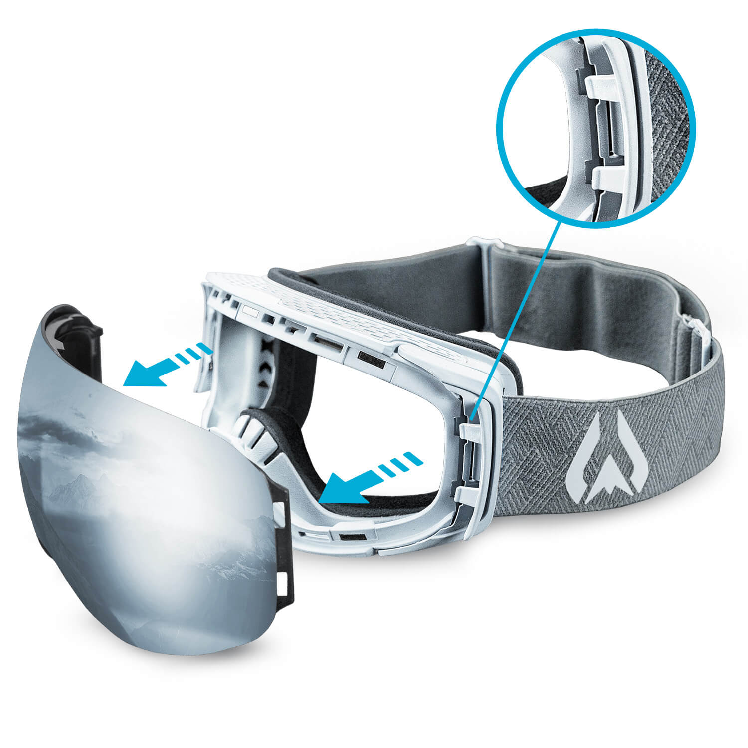 Roca Snow Goggles Arctic White Blaze