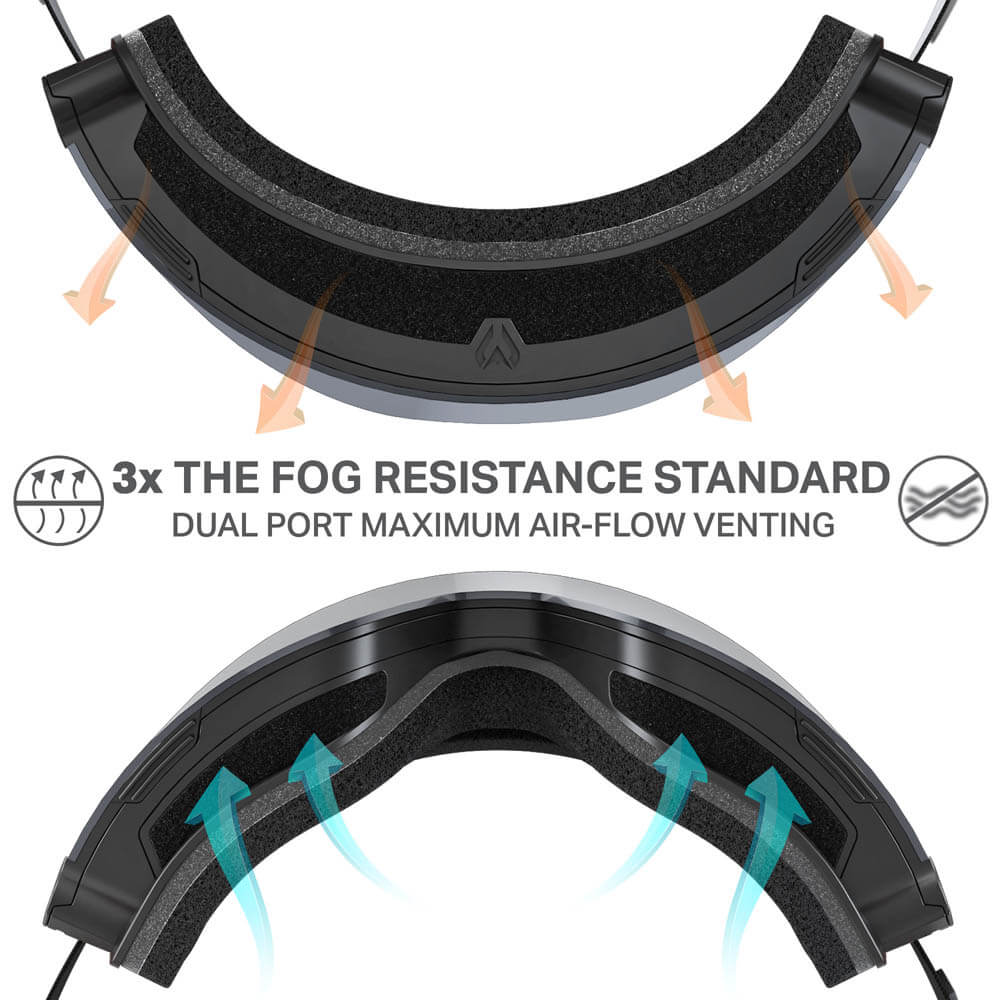 maxfield pro m photochromic snow goggle open box