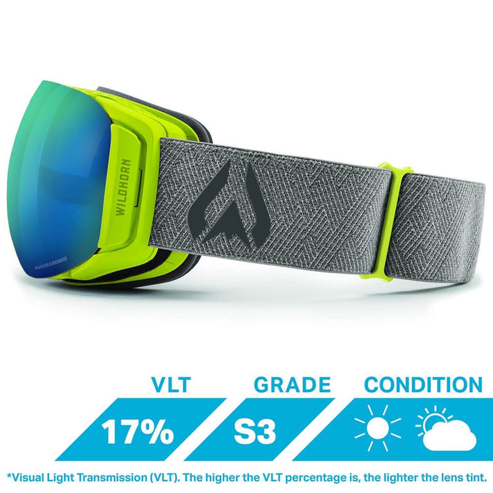 Wildhorn Roca Replacement Ski Goggle Lens - Magnetic Aurora Lens For Quick Changes On The Mountain